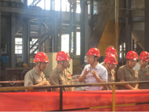柳钢集团总经理甘贵平视察我公司柳钢项目